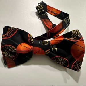 Basketball Patterned Bow Tie